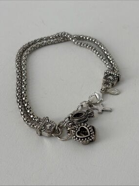 Premier Designs Bracelet | Silver Tone |  Adjustable | Adorable Charms